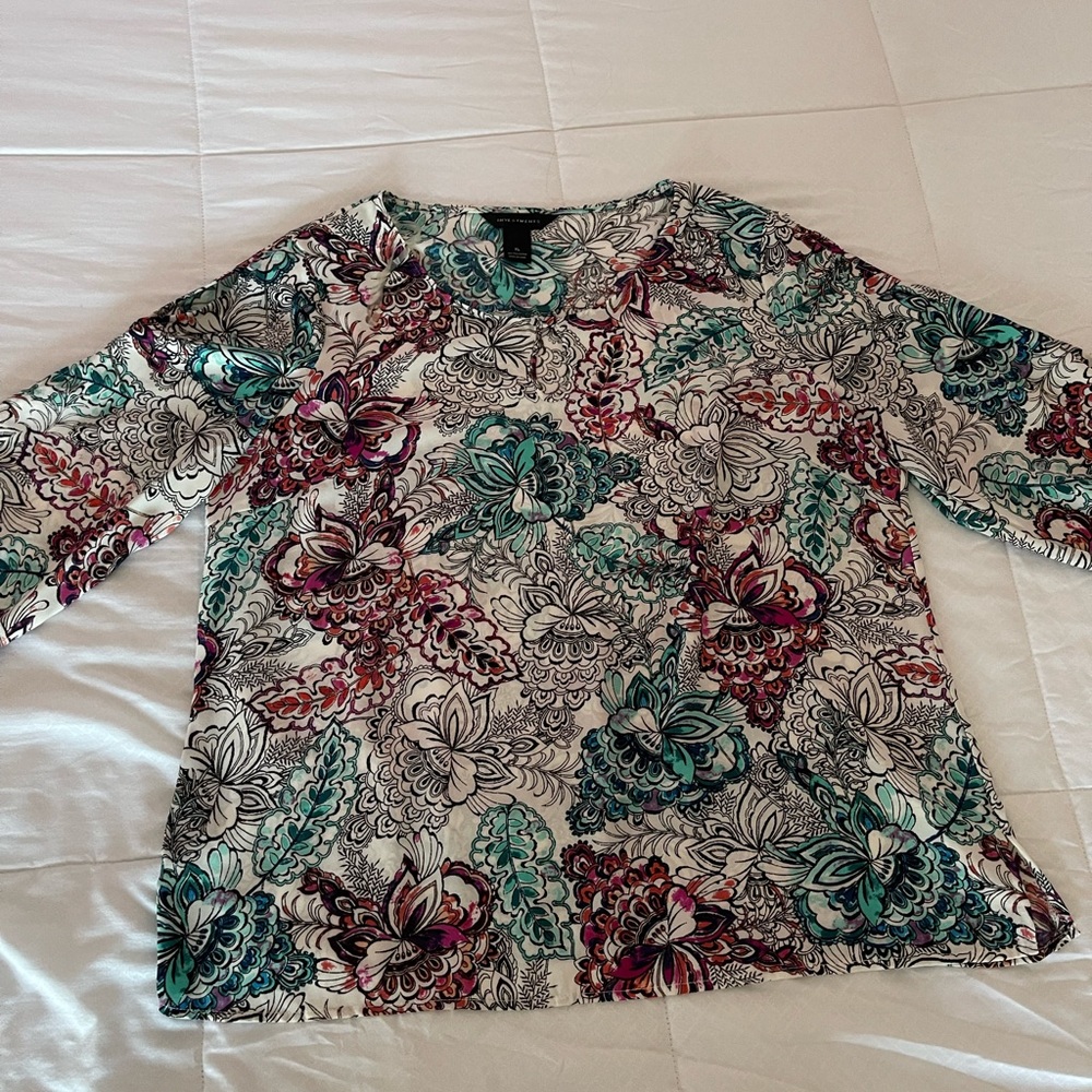 Investment XL multi pattern blouse